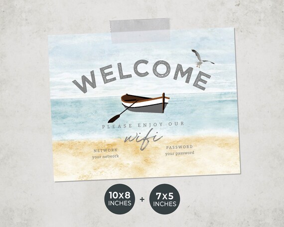 Segno Wifi personalizzato per la stanza degli ospiti Scansione personalizzata Wifi QR Code Sign con supporto WiFi Password Segni per la casa Segni in acrilico Titolare Personale Hotel Ristorante