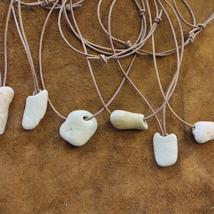 Florida Beach Hag Stone Pendants, Sea, Witch
