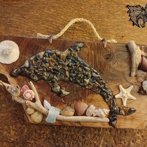 Dolphin Shark Tooth Nautical Wall Decor