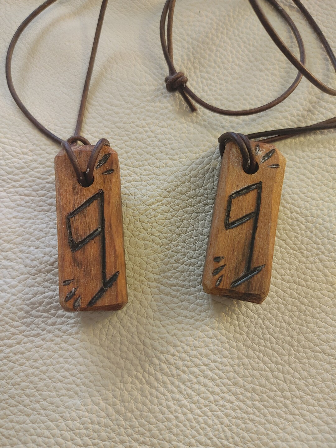 King Solomon Theban Rune Snakewood Pendant - Symbol of Divine Wisdom ...