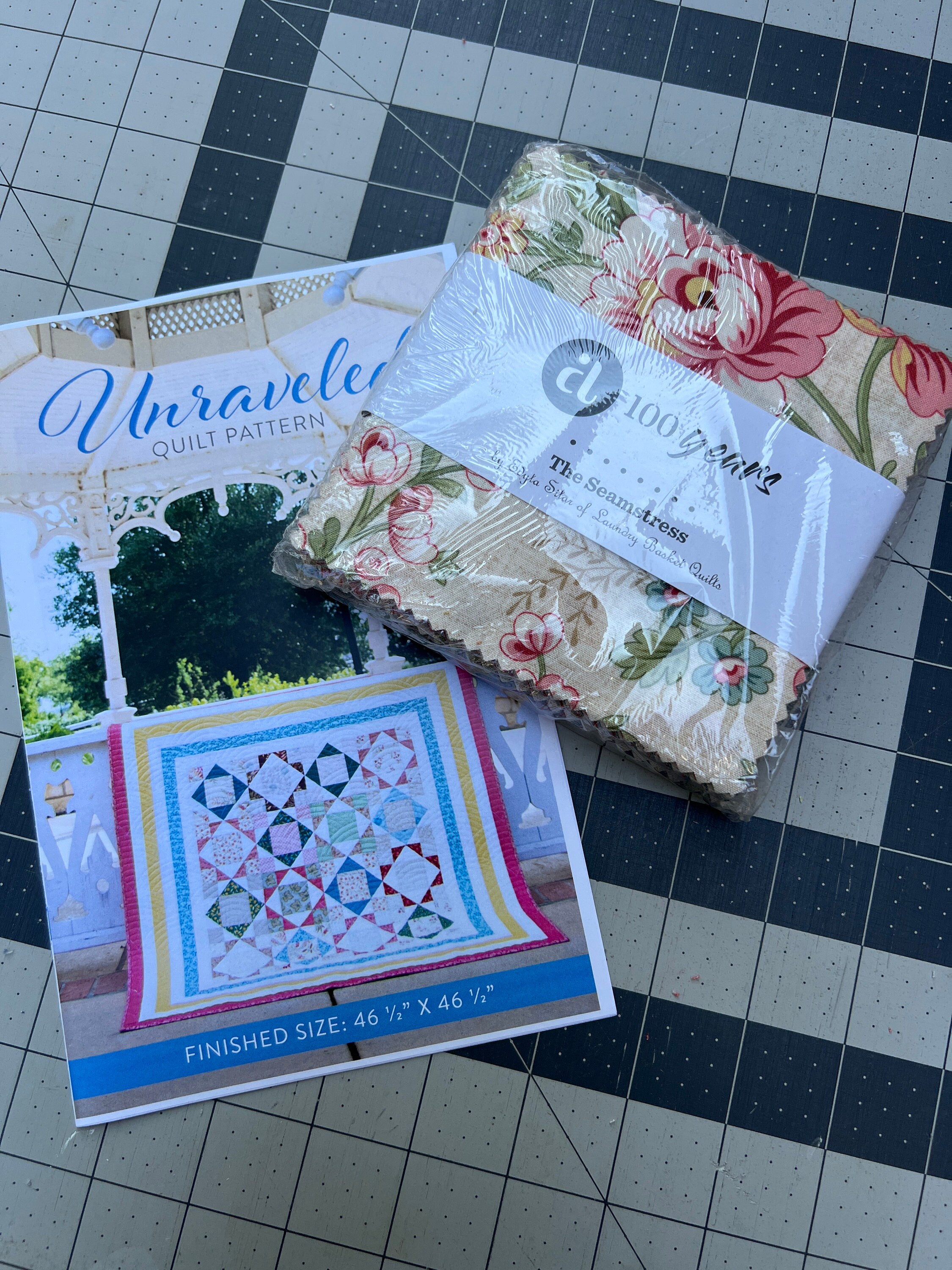 The Seamstress by Laundry Basket Quilts Charm Pack Kit From Sew Sampler