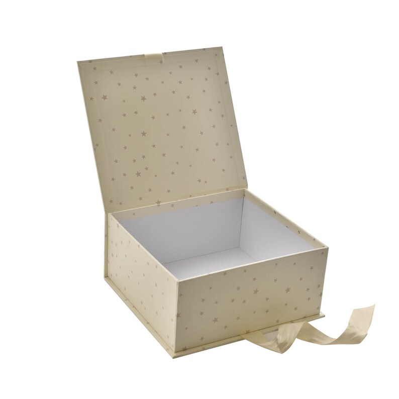 Bambino Baby Shower Keepsake Box With Crystal Icons and Ribbon Etsy