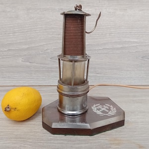 Vintage 1960&#39;s Poland miners lamp model Halemba coal mine souvenir