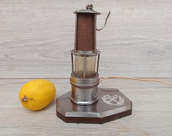 Vintage 1960's Poland miners lamp model Halemba coal mine souvenir