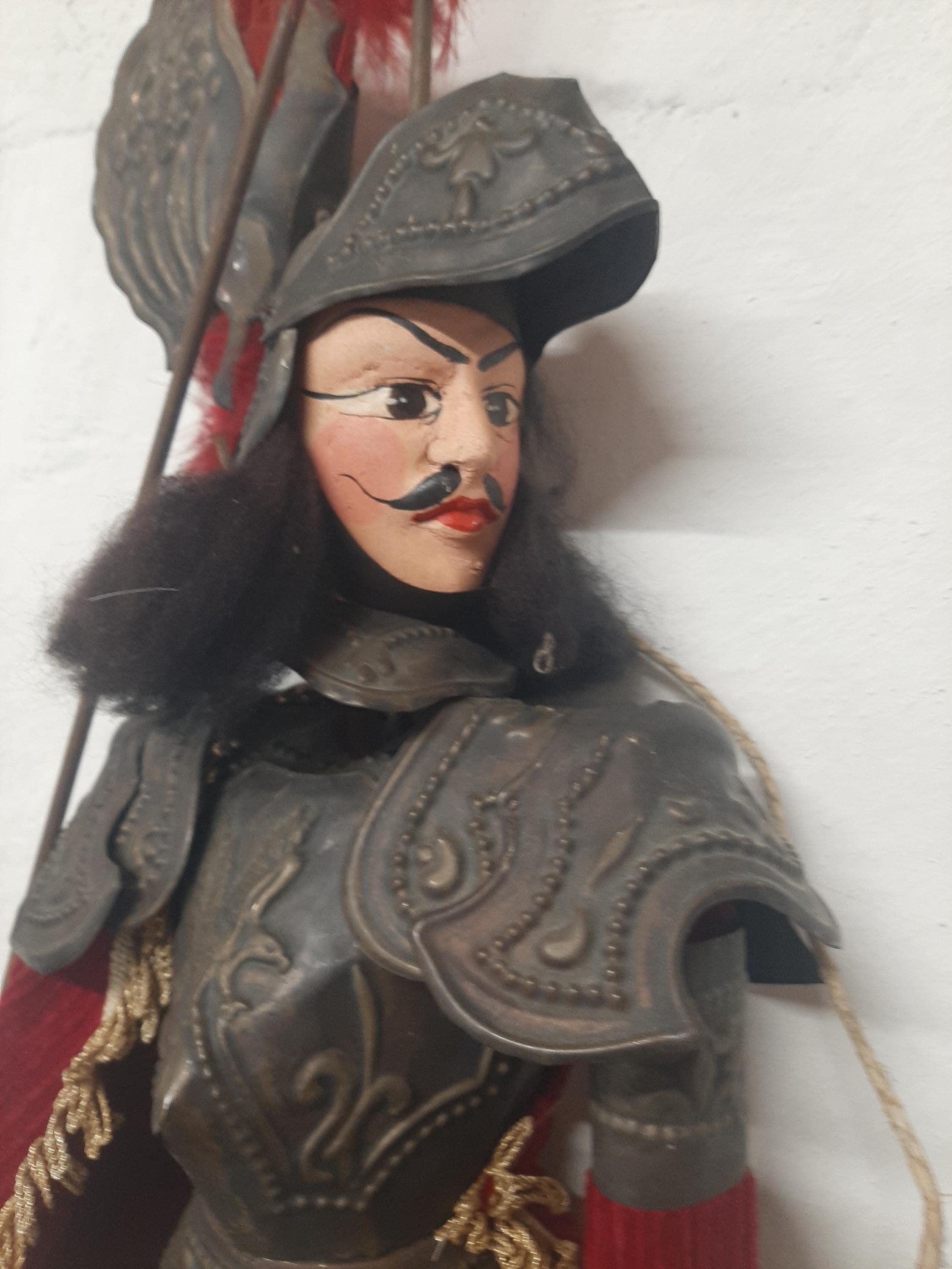 Marionnette Vintage Italienne (Sicile) – Années 60/70, Peinte à La Main, Pièce Unique