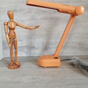 1980&#39;s Vintage VITO Desk Orange Foldable Lamp
