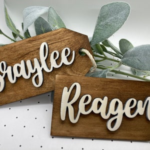 Easter basket name tag, 3D name tag, Easter gift, Easter decor, wooden name tag, Easter essentials, Easter basket filler