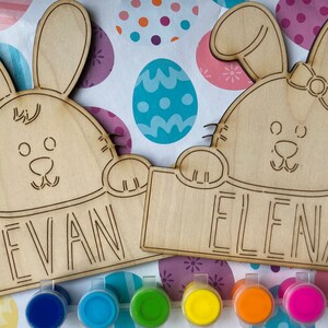 Personalized Easter Bunny Craft Kit, Paint Kit for Kids, DIY Children’s ...