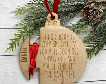 Kids keepsake Christmas ornament, kids height ornament, kids Christmas ornament 2023, child’s keepsake ornament, Christmas ornaments