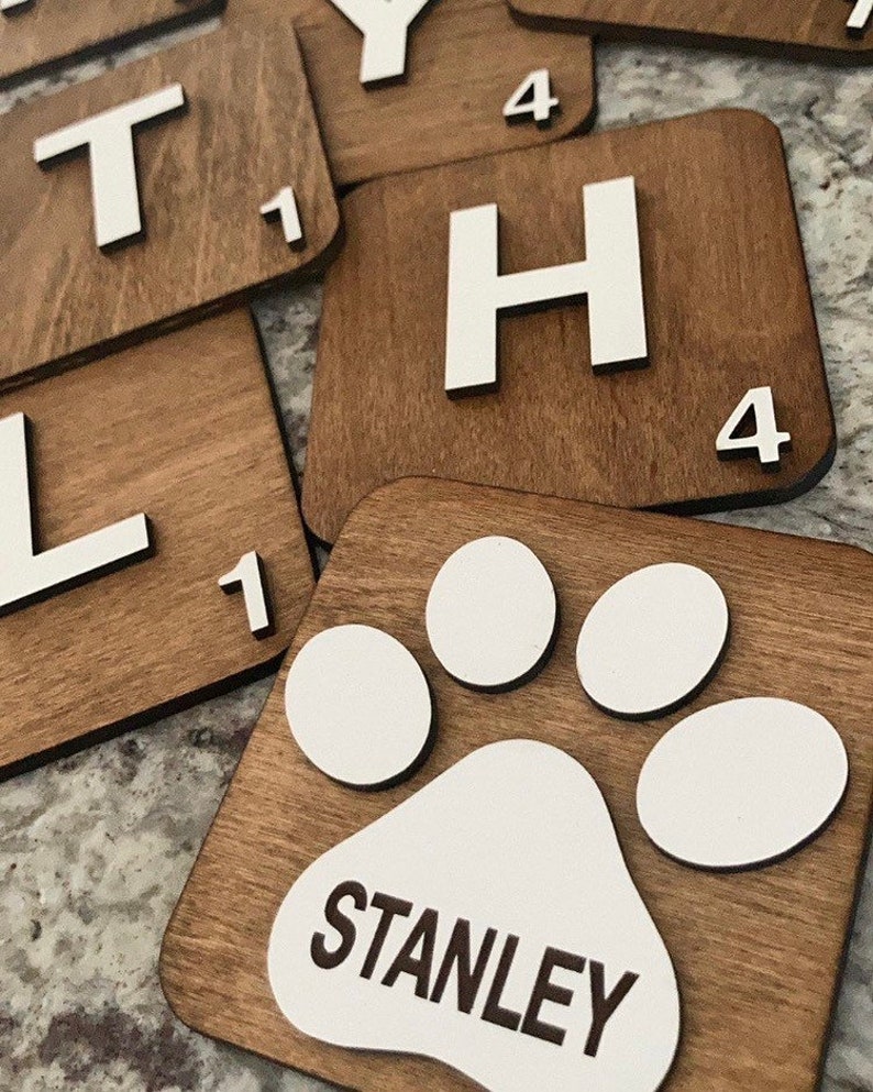 Scrabble Tile Wall Decor Large Scrabble Tiles Scrabble Etsy