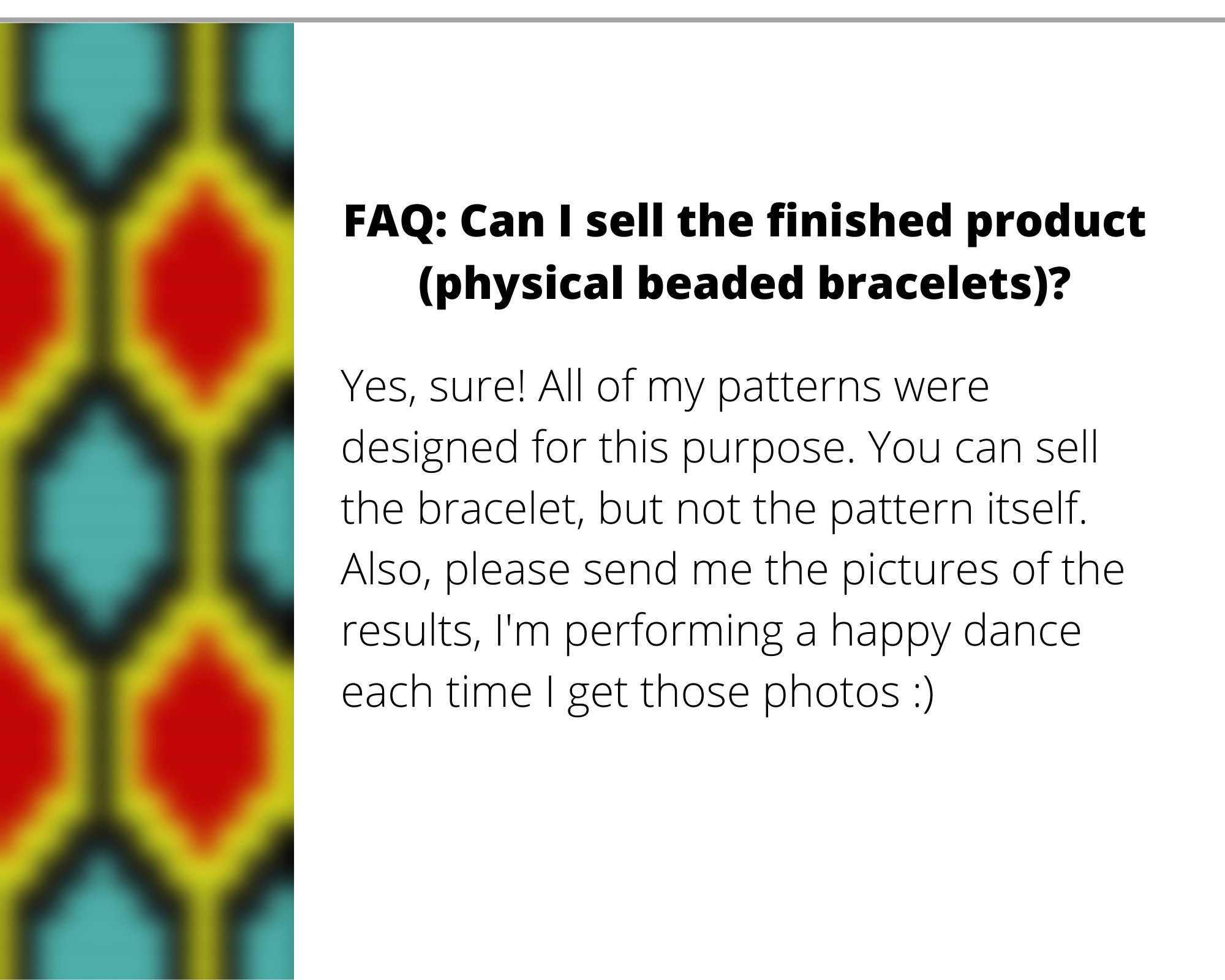 Hexagon Loom Pattern for Beaded Bracelet Ethnic Pattern DIY Etsy