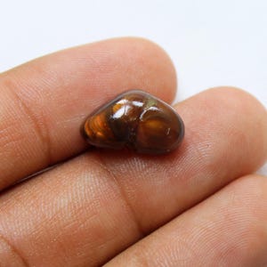 10.00 Carat Natural Mexican Fire Agate Druzy Cabochon Gemstone Fancy Shape Size 17X10X7MM Fire Agate Good Quality.