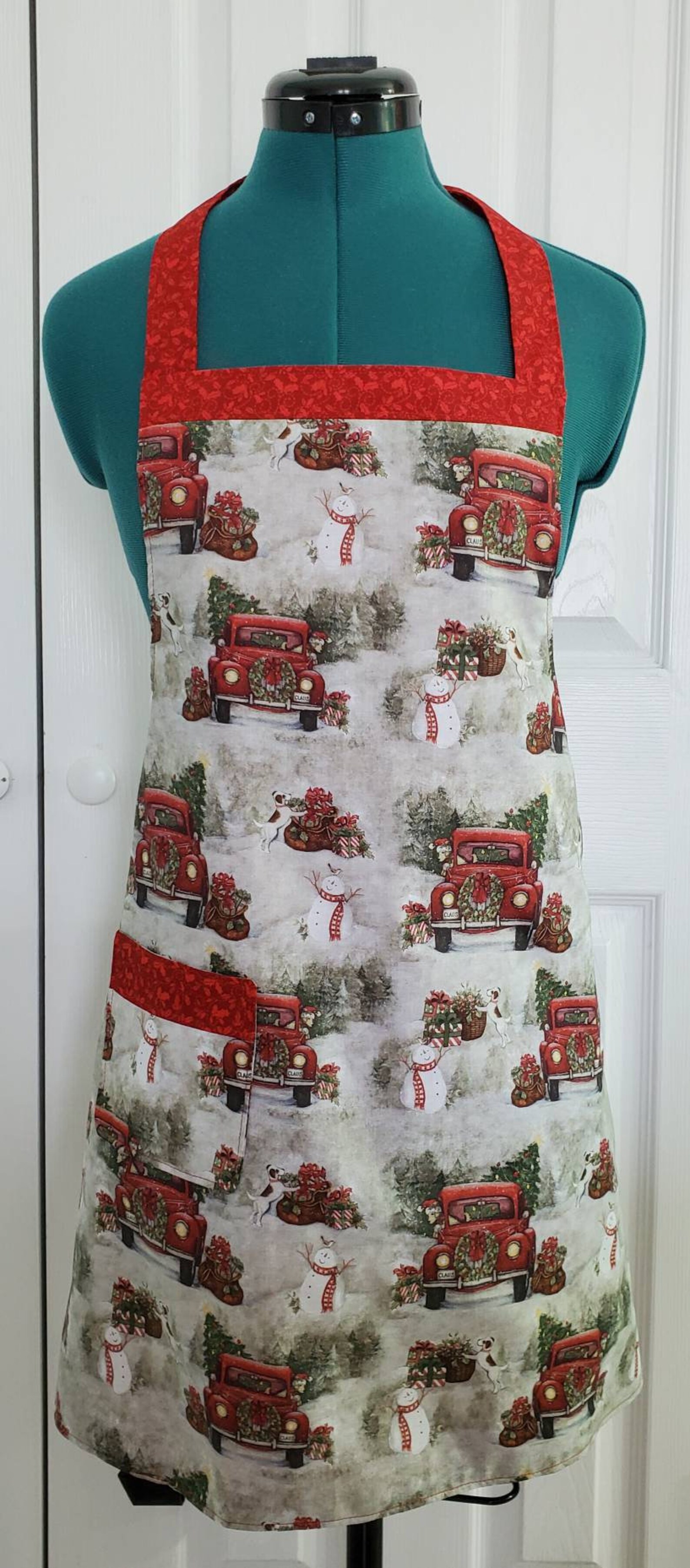 Christmas Aprons/ reversible Etsy