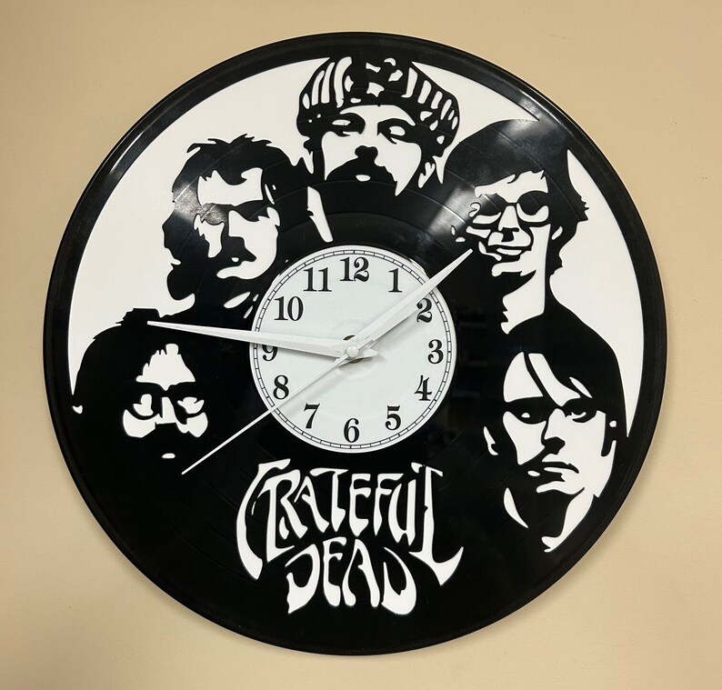 Laser Cut Vinyl Record Album Wall Clock the Grateful Dead Etsy