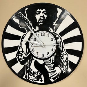 Jimi Hendrix Vinyl Record Album Wall Clock