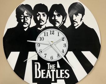 Vinyl Record Album Wall Clock - THE BEATLES Group