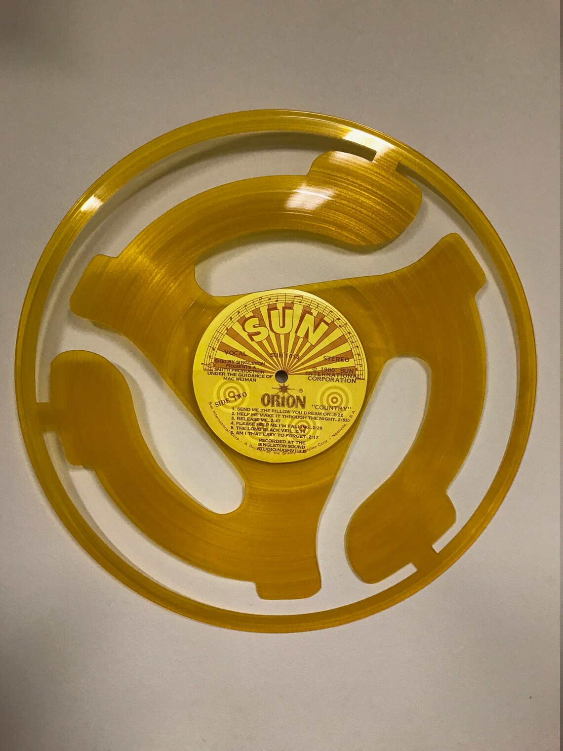 Laser Cut Vinyl Record Cutout Record Spindle Etsy