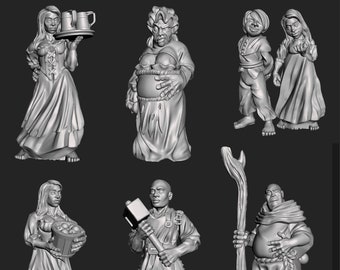 Villagers 28mm 32mm