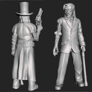 Steampunk Gunslinger Gentleman D&D Onmioji 28mm 32mm TGM-7