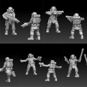 Soldiers Sci fi Onmioji 28mm 32mm TGM-7
