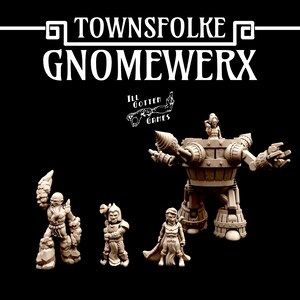 Townsfolke: Gnomewerx 28mm TGM-7 D&D NCPs