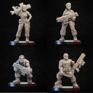Sci fi Soldiers Set 2  Onmioji 28mm 32mm TGM-7