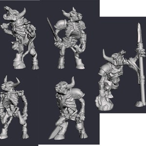 Minotaur Skeleton D&D Bestiary 3 28mm 32mm