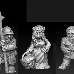 Halfling Townsfolk D&D Onmioji