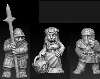 Halfling Townsfolk D&D Onmioji