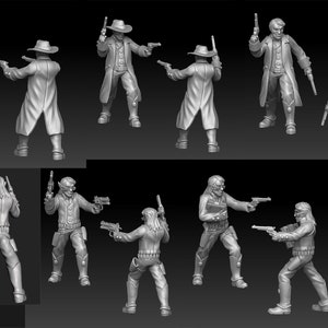 Gunslingers Sci-Fi Onmioji 28mm 32mm TGM-7 multi listing