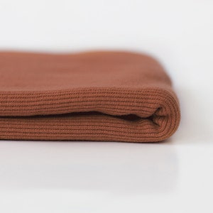 See You At Six Ribbing Fabric - Mocha Bisque