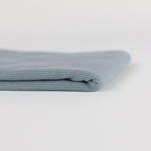 See You At Six Ribbing Fabric - Monument Gray