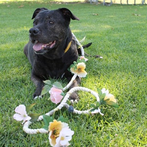 Floral Wedding Dog Leash