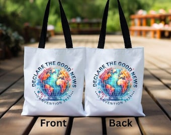 Declare The Good News 2024 Convention Tote, Tote Bag for Convention, Reusable Bag, Tote Bag for Jehovah's Witnesses, JW Gift