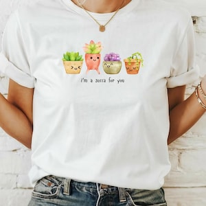 Succulent Unisex Tee, Plant Lover Gift, Botanical Shirt, Cactus Graphic Top, Succulent Lover Shirt, Plant Mom Shirt