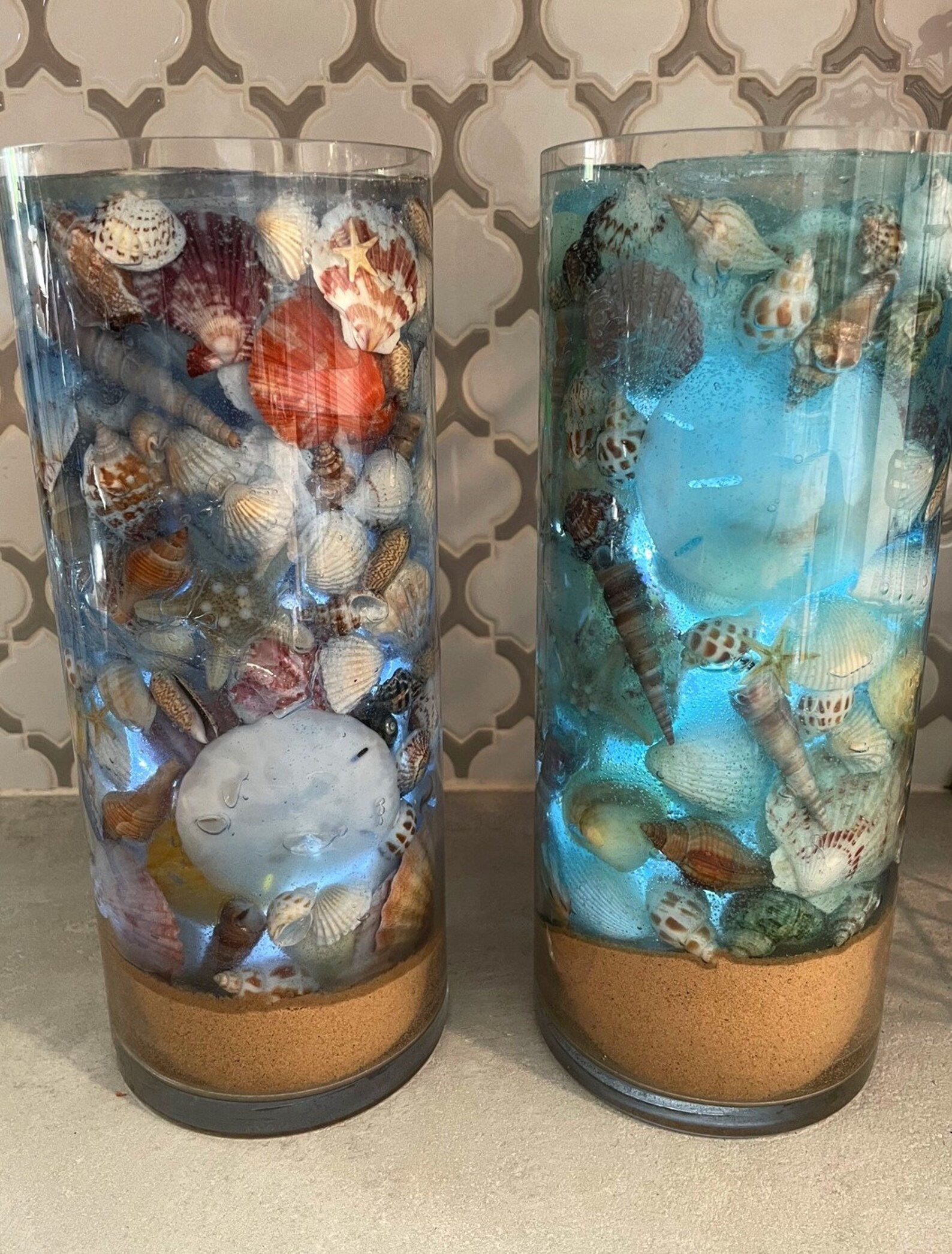 Seashell Vase Seashell Beach Décor Ocean Décor Etsy