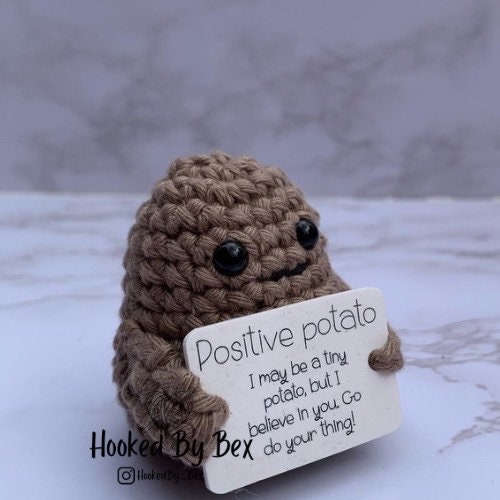 Positive Potato Bundle the Original Affirmation, Novelty Gift. Motivational  Reminder, Pick Me Up Steve the Potato Doll/figure Self Care 