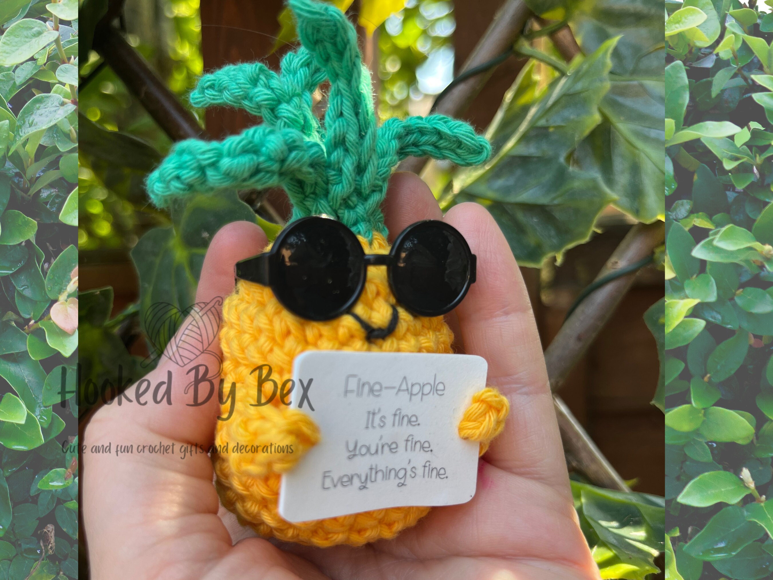 Fine-apple the Pineapple Novelty Gift, Motivational, Affirmation, Pick Me  Up, Youre Fine, Everythings Ok, Brighten Your Day, Handmade UK -   Finland