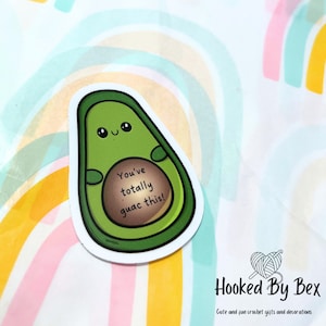 Super Avo Sticker - hol mich ab, einfach weil, Briefpapier, Motivation, Affirmation, Label, du hast das, du kriegst das, süßer Sticker