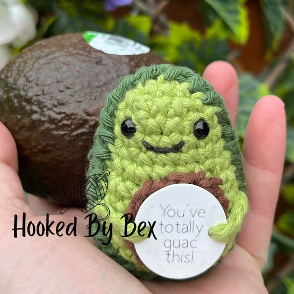 Awesome Avocado - novelty gift, motivational, affirmation, pick me up, you rock, you guac, brighten your day, handmade UK