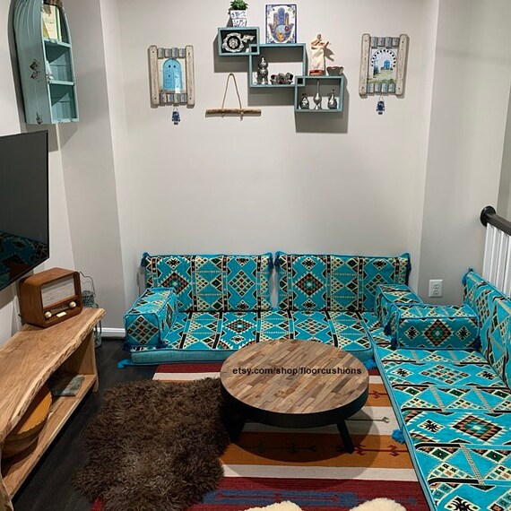 sofa with big cushions