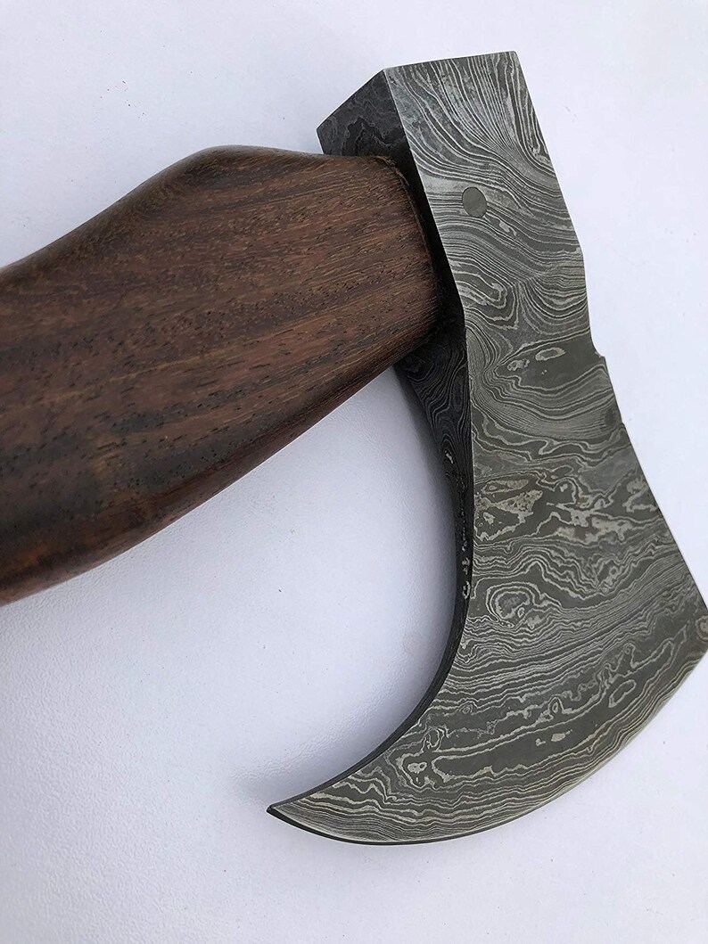 Beautiful Handmade Damascus Axe Throwing Hunting Tool Axe Etsy