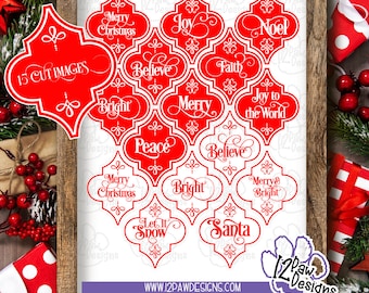 Azulejos de enfeite de arabesco de Natal
