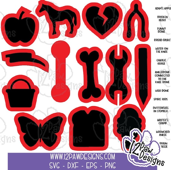 Operation SVG Halloween Operation Pieces SVG Operation Etsy