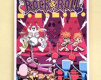 Rhythm Heaven Birthday Card | Rock Concert