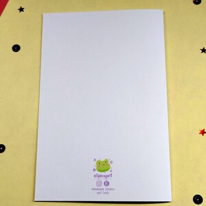 Back of Sonic Team Dark birthday card