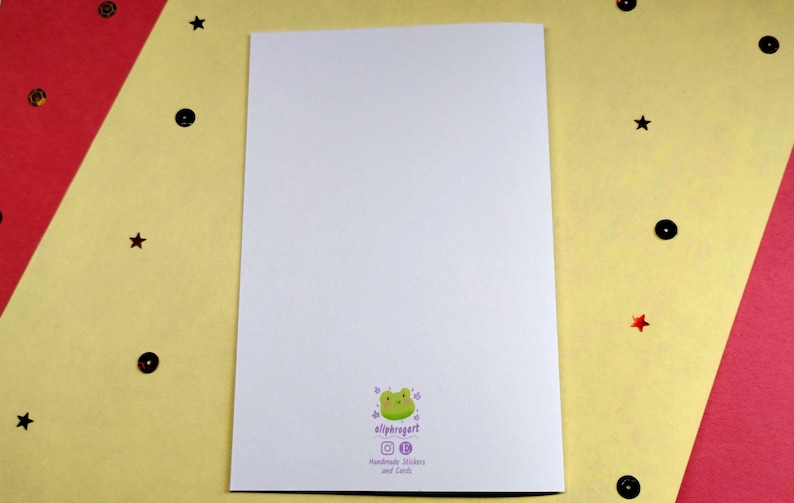 Back of Sonic Team Dark birthday card