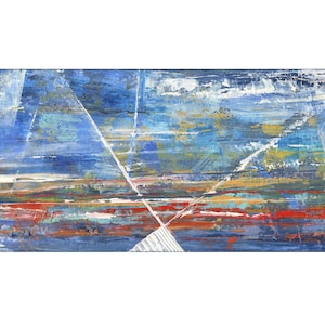 The Early and Latter Rain, Abstract Print, Original Painting Prophetic Art Christian Artwork Modern Wall Decor