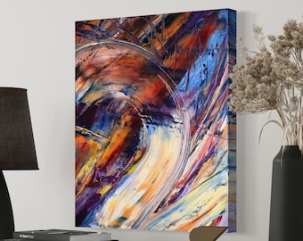 Abstract Print Turning Point, Original Painting Prophetic Art Christian Artwork Modern Wall Decor