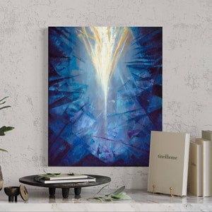 The Journey Of The Eagle, Abstract Print, Original Painting Prophetic Art Christian Artwork Modern Wall Decor